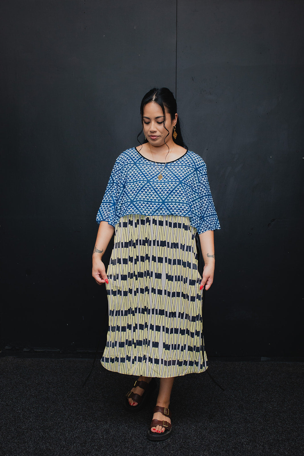 Kahurangi Taniko Bodice Piupiu Dress