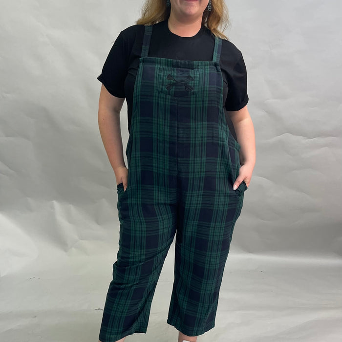 Tartan Overalls - Green & Blue