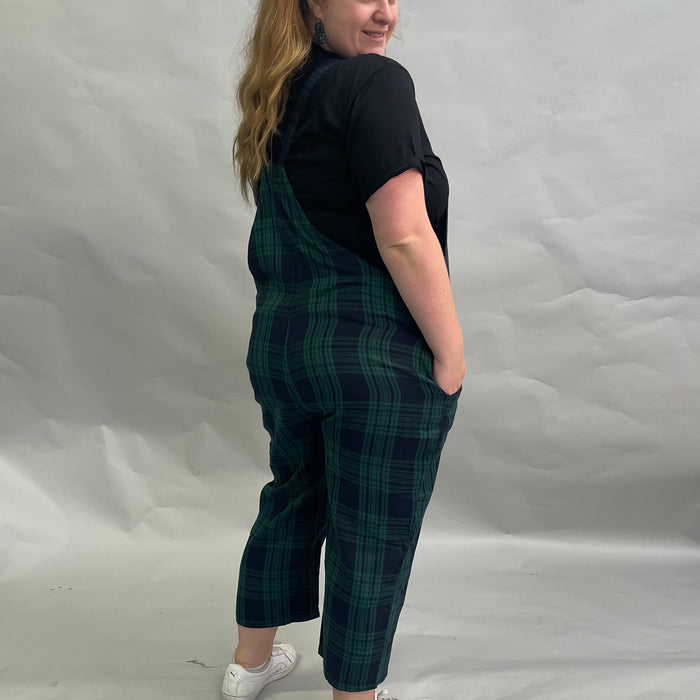 Tartan Overalls - Green & Blue