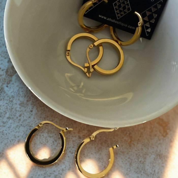 18ct Gold Plated Tarawhiti Earrings