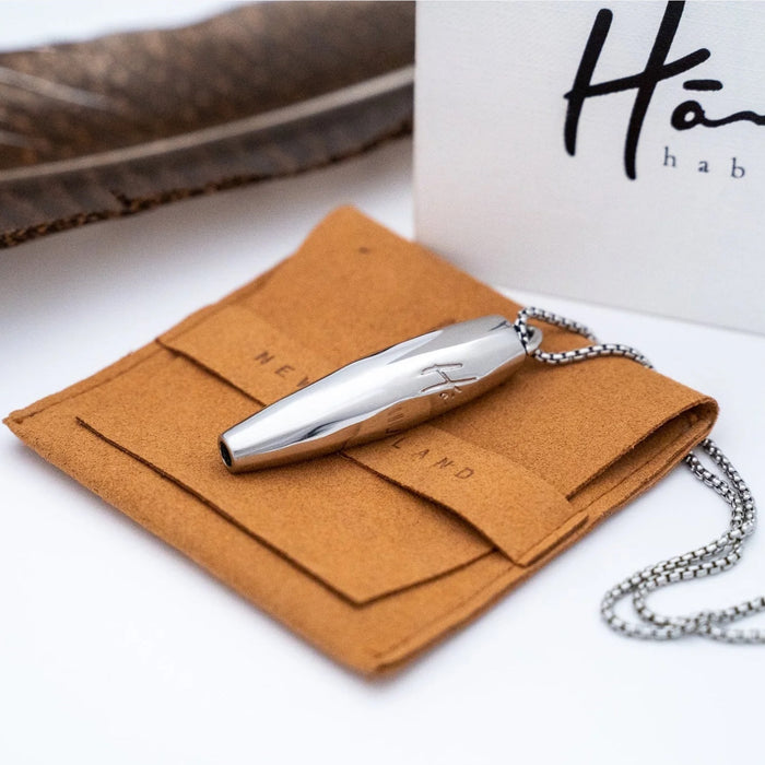 Hā Tool Silver - Anxiety & Stress Relief Necklace