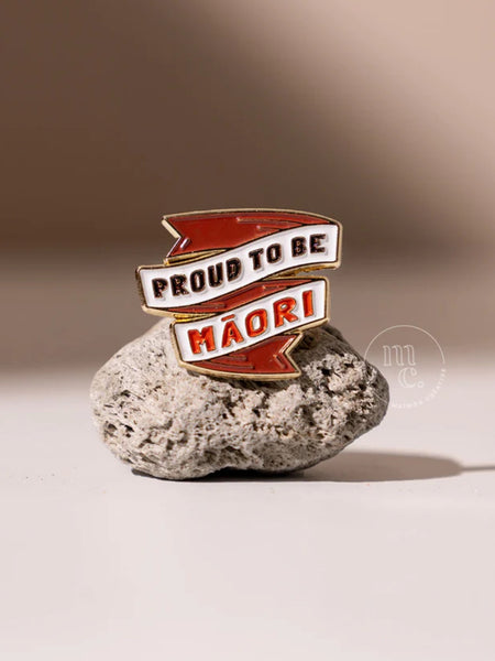 'Proud to be Māori' Enamel Badge Pin