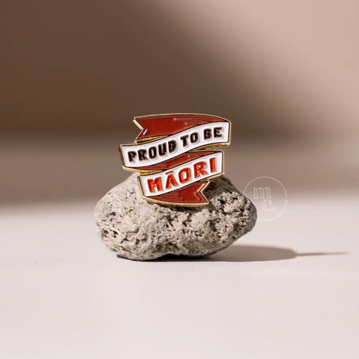 'Proud to be Māori' Enamel Badge Pin