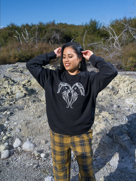 Arihia Print Crew - Black