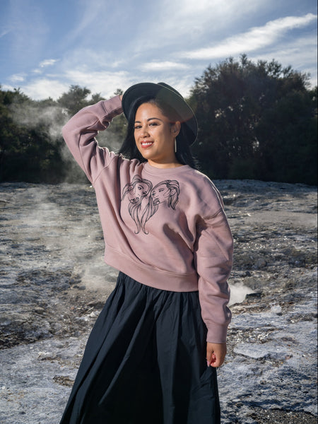Arihia Print Crew - Hazy Pink