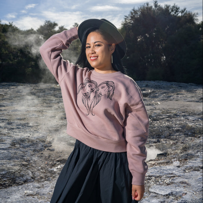 Arihia Print Crew - Hazy Pink