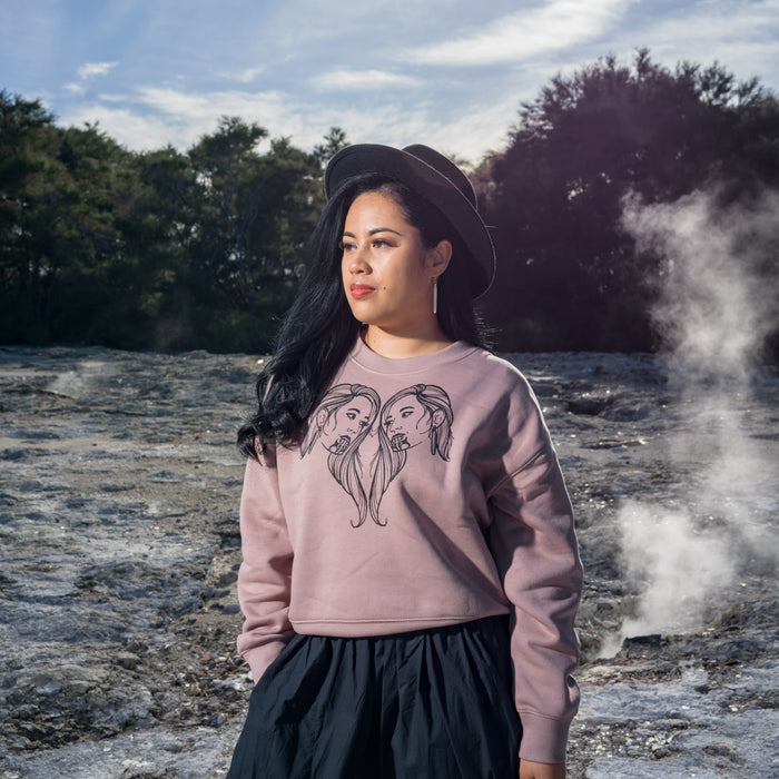 Arihia Print Crew - Hazy Pink