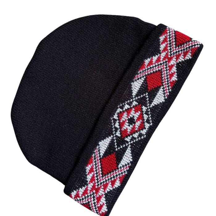 Beanie With Red Taniko