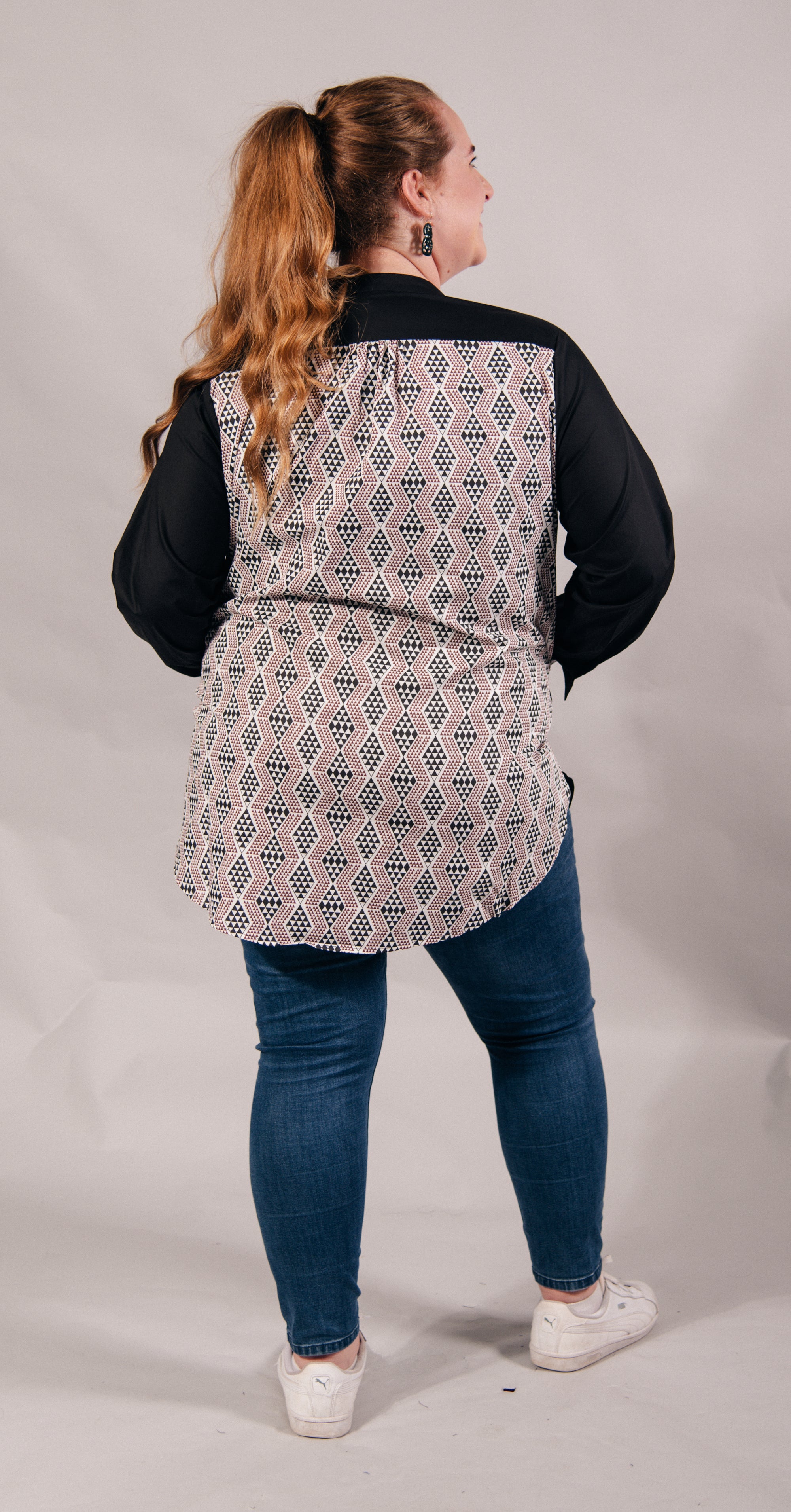 Pre Order Waharua Kōpito Cotton Button Shirt - Black