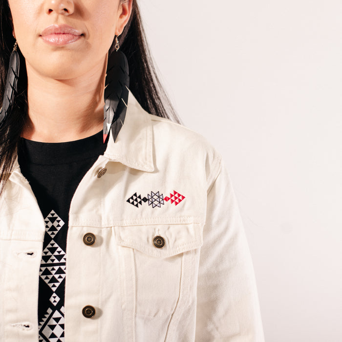 Pīata Triple Feather Xtra Long Earrings