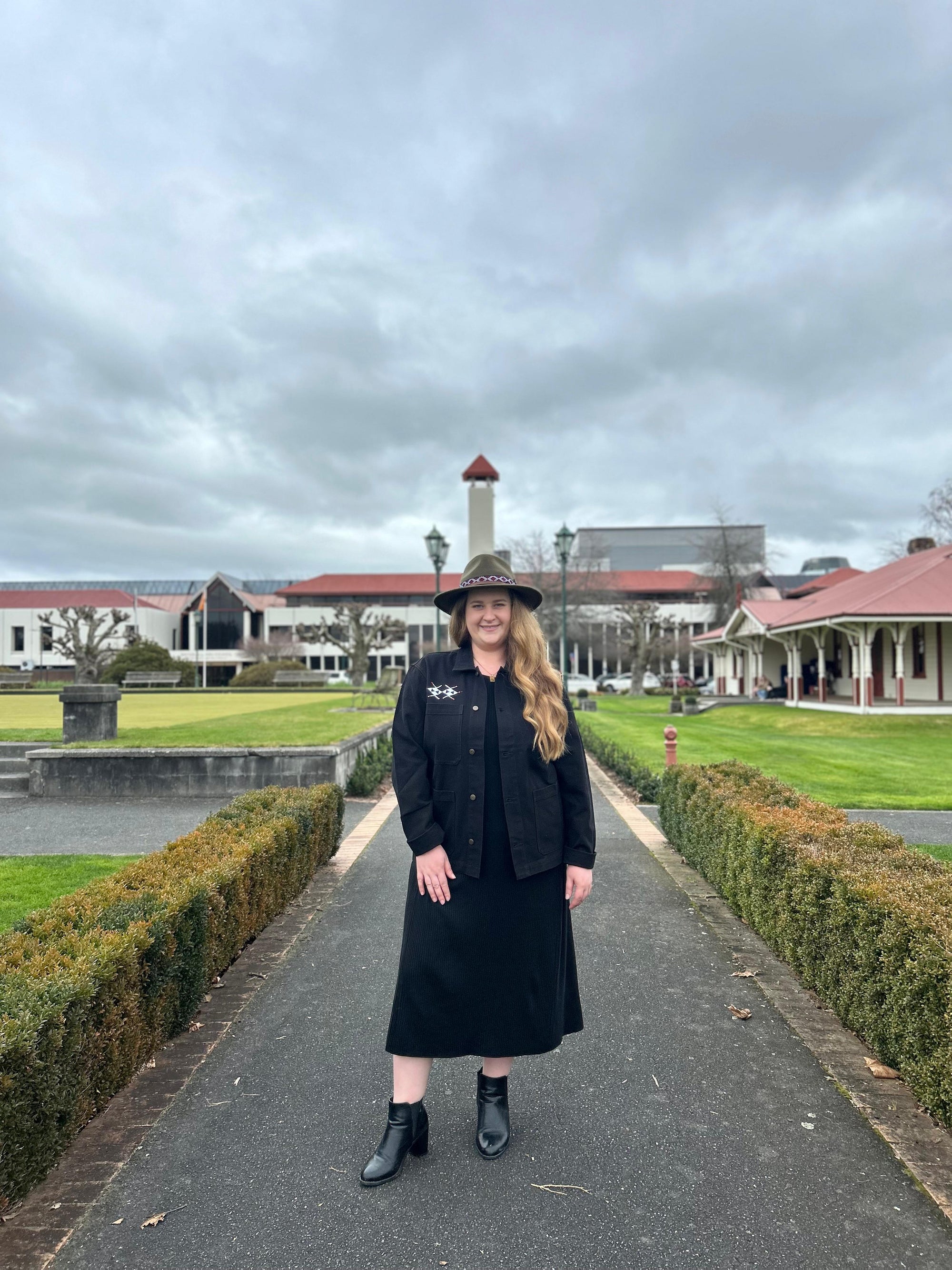 Rangitāmiro Print Jacket - Black