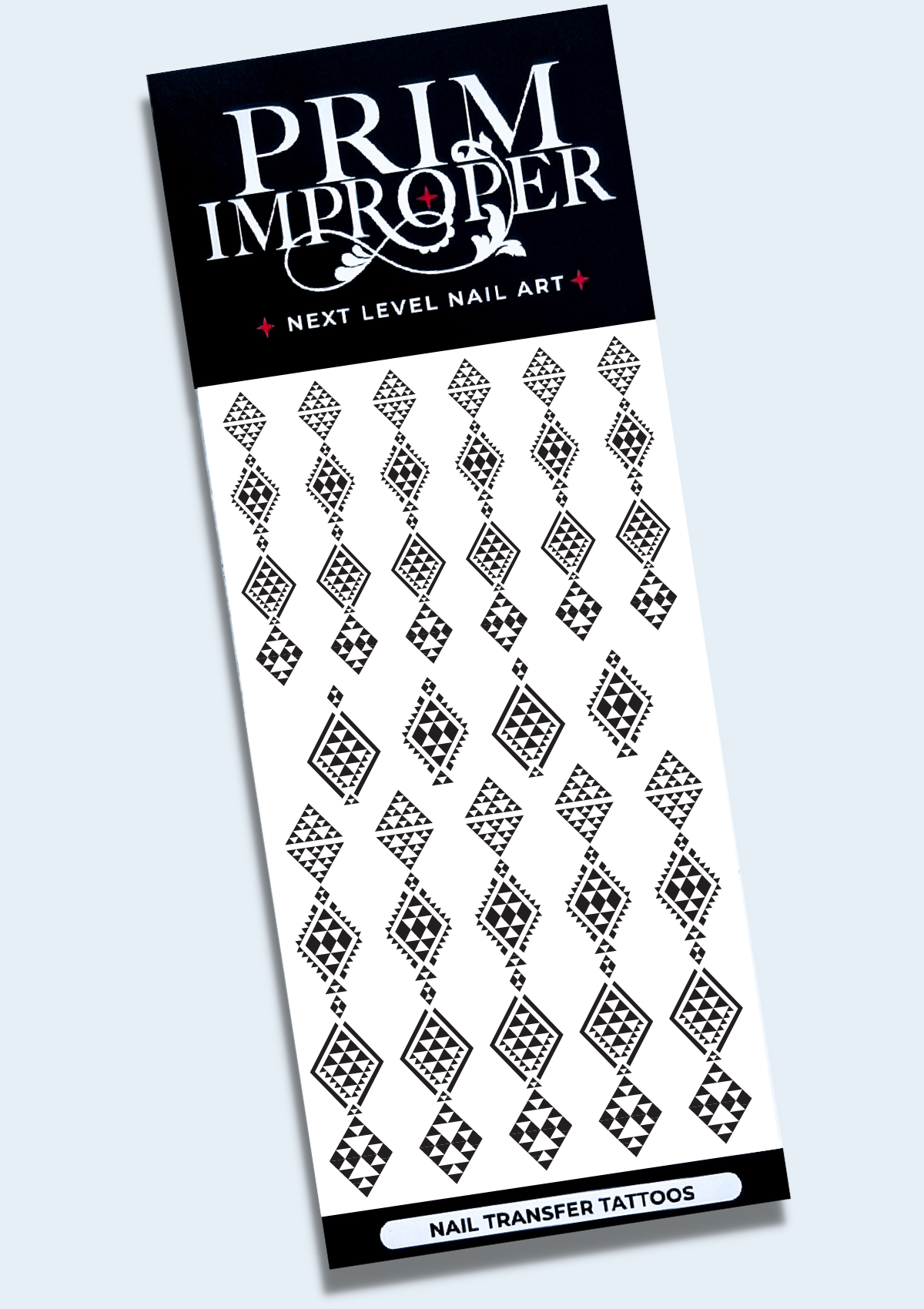 Black &amp; White Nail Transfer Tattoos - Taniko Waru