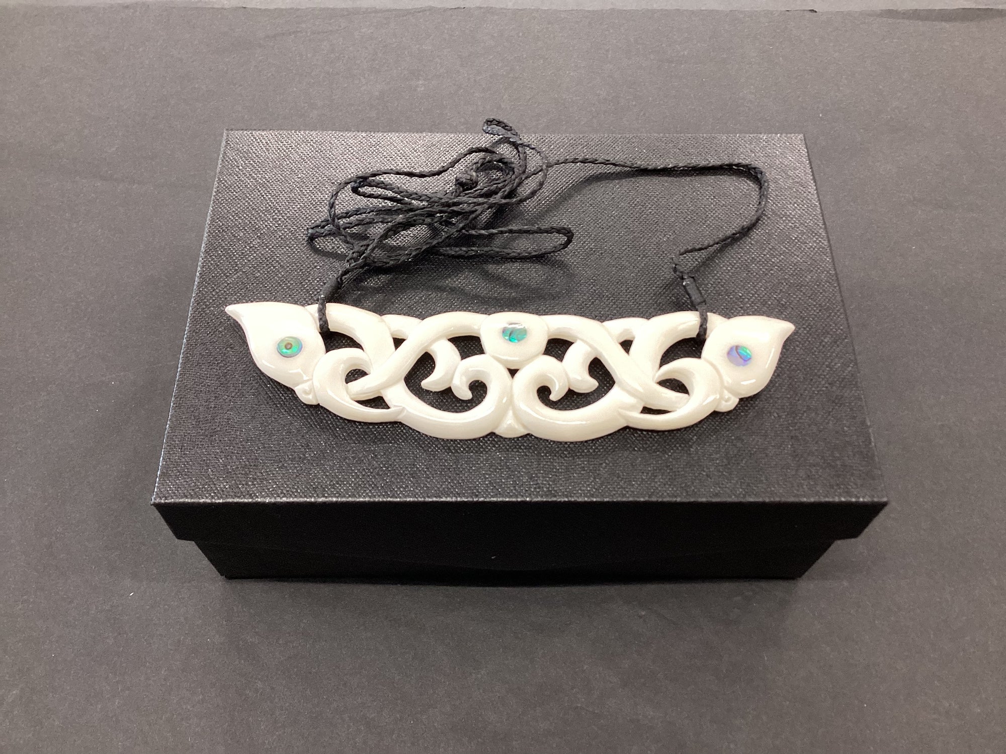 Bone Double Manaia Pendant